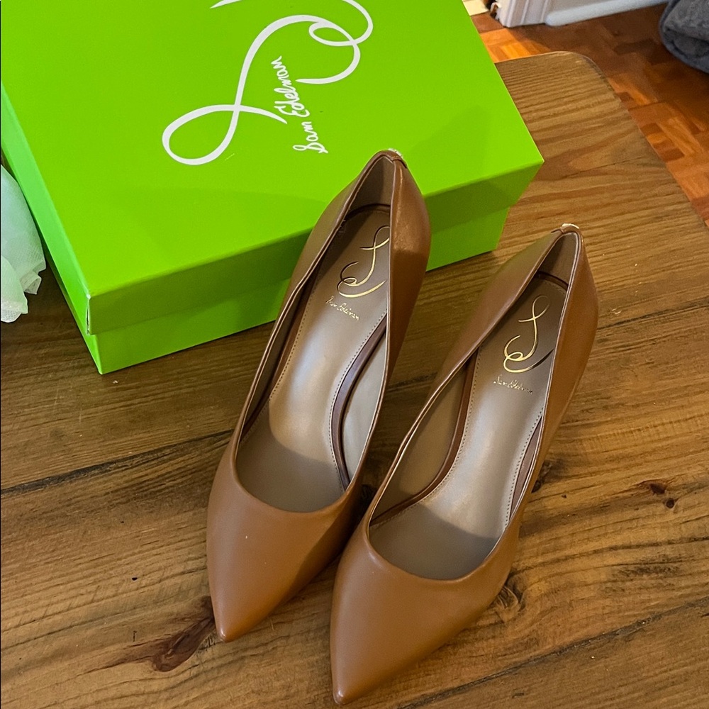 Sam Edelman Tan Leather Heels